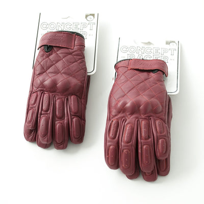 Guantes Burgundy "The King of Cool" Gloves - Concept Racer